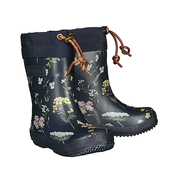 bisgaard Gummistiefel WINTER THERMO FLOWERS gefüttert in dunkelblau