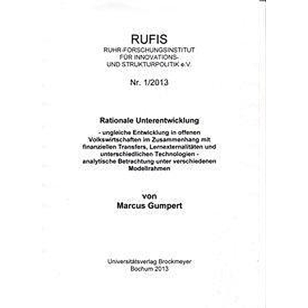 Gumpert, M: Rationale Unterentwicklung, Marcus Gumpert