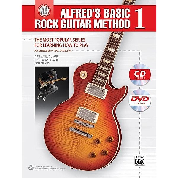 Gunod, N: Alfred's Basic Rock Guitar 1/+CD, DVD, Nathaniel Gunod, Ron Manus, Link Harnsberger