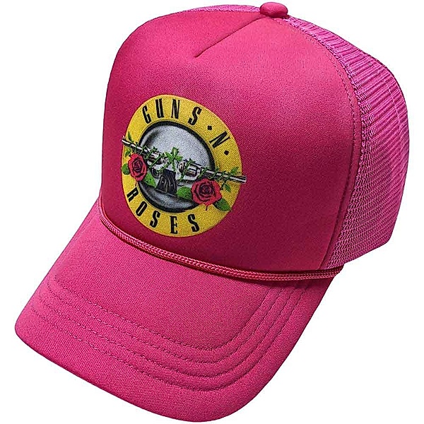 GunsNRoses Mesh-Back Cap Classic Logo, Farbe: pink  (Fanartikel)