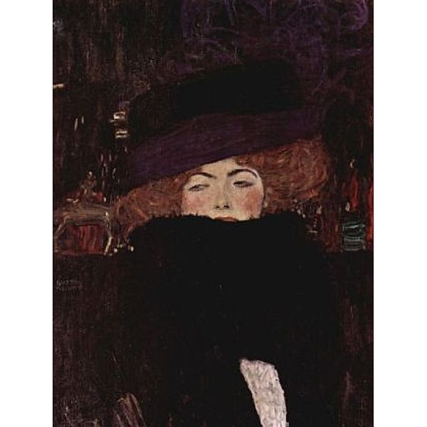 Gustav Klimt - Dame mit Hut und Federboa - 100 Teile (Puzzle)
