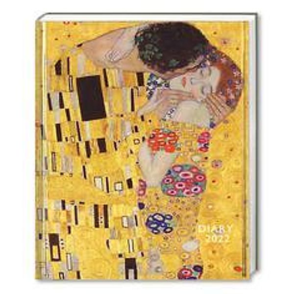 Gustav Klimt - Der Kuss - Taschenkalender 2022, Flame Tree Publishing