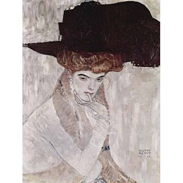 Gustav Klimt - Der schwarze Hut - 1.000 Teile (Puzzle)