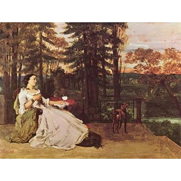 Gustave Courbet - Dame auf der Terrasse (Le dame de Francfort) - 2.000 Teile (Puzzle)