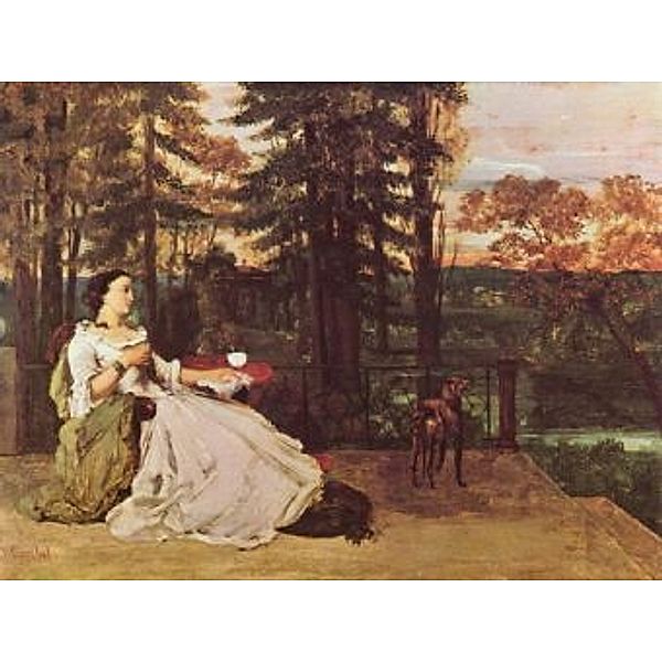 Gustave Courbet - Dame auf der Terrasse (Le dame de Francfort) - 100 Teile (Puzzle)