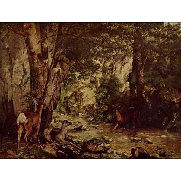 Gustave Courbet - Rehbock im Wald - 100 Teile (Puzzle)