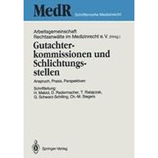 Gutachterkommissionen und Schlichtungsstellen