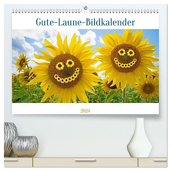 Gute-Laune-Bildkalender 2024 (hochwertiger Premium Wandkalender 2024 DIN A2 quer), Kunstdruck in Hochglanz, SusaZoom