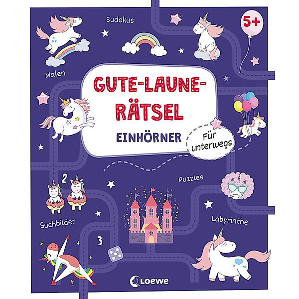 Gute-Laune-Rätsel für unterwegs / Gute-Laune-Rätsel für unterwegs - Einhörner