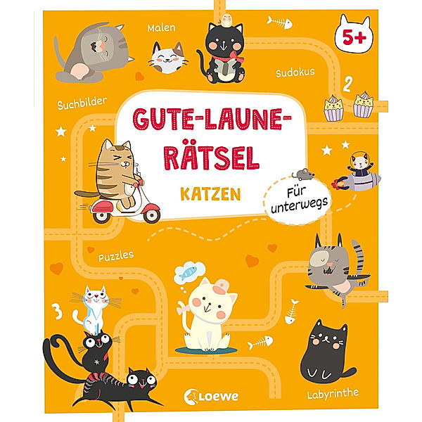 Gute-Laune-Rätsel für unterwegs - Katzen