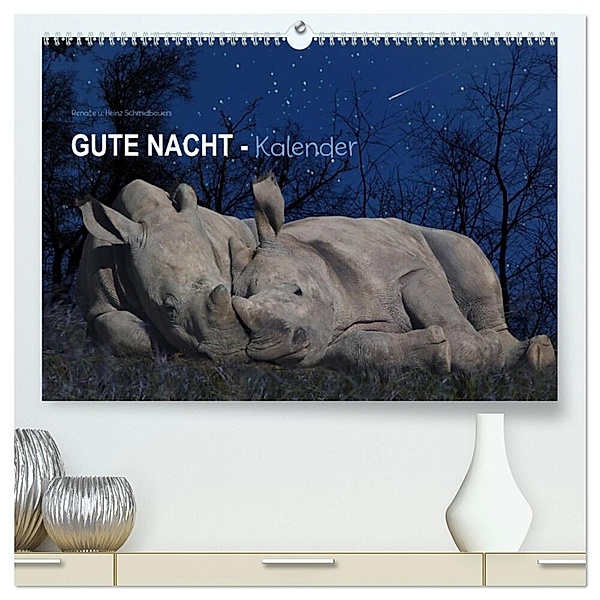 Gute Nacht-Kaleder (hochwertiger Premium Wandkalender 2024 DIN A2 quer), Kunstdruck in Hochglanz, Heinz Schmdibauer