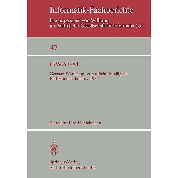 GWAI-81 / Informatik-Fachberichte Bd.47