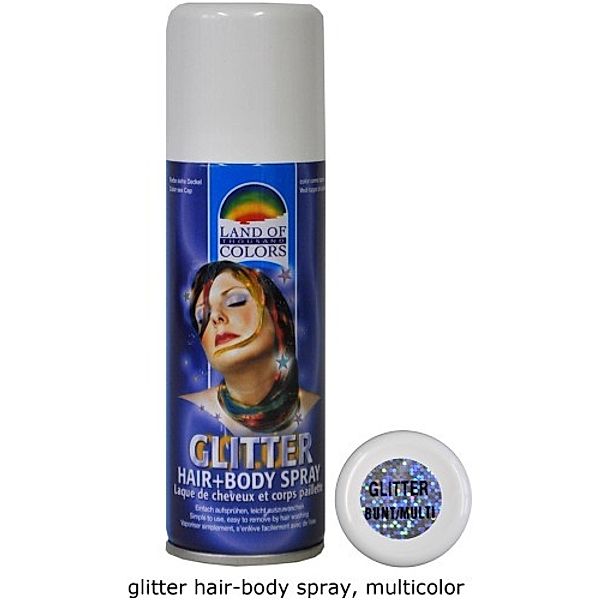 Haar-Glitter-Spray, bunt, 125ml