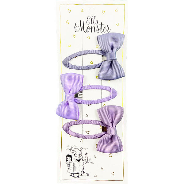 Ella & Monster Haarclip BOW in lila