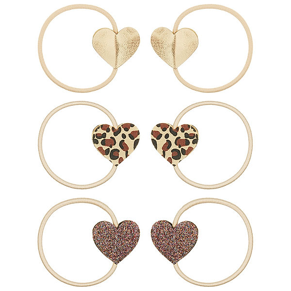 Mimi & Lula Haargummis LEOPARD HEART PONIES 6er-Set