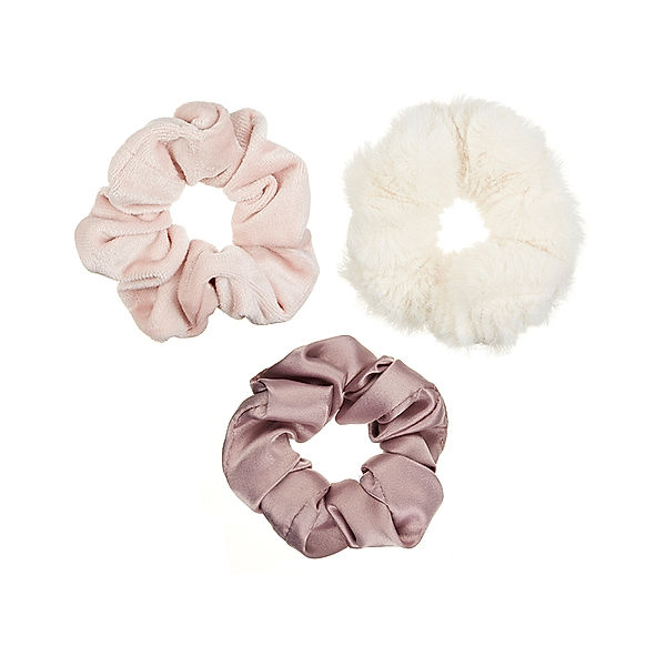 Mimi & Lula Haargummis LUXE SCRUNCHIE BLUSH 3er-Set