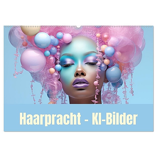 Haarpracht - KI-Bilder (Wandkalender 2025 DIN A2 quer), CALVENDO Monatskalender, Calvendo, Liselotte Brunner-Klaus