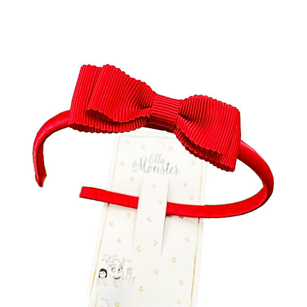 Ella & Monster Haarreifen SWEET BOW in red