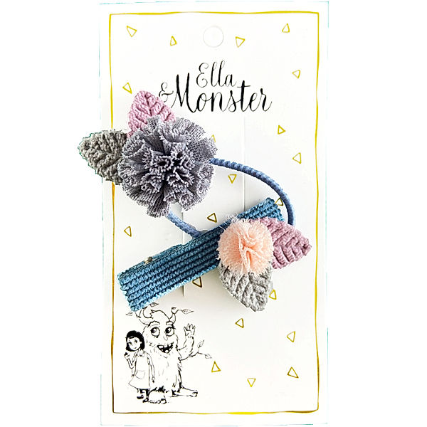 Ella & Monster Haarspange ROMANTIC FLOWER in blue