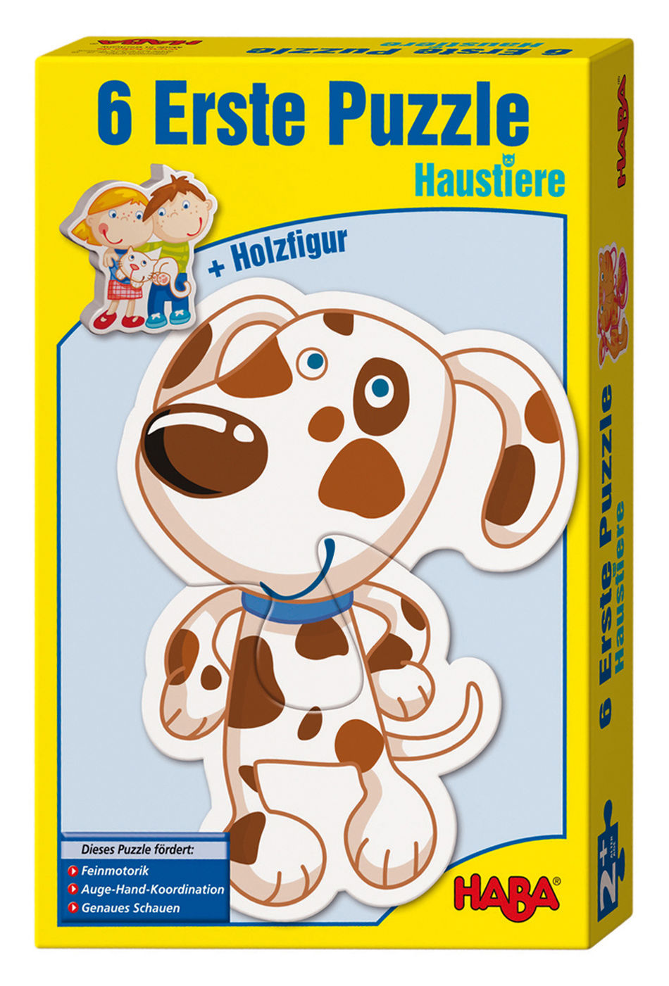 HABA 3902 6 Erste Puzzles Haustiere + Holzfigur | Weltbild.ch