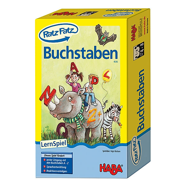 HABA HABA 4536 Ratz Fatz Buchstaben, Lernspiel