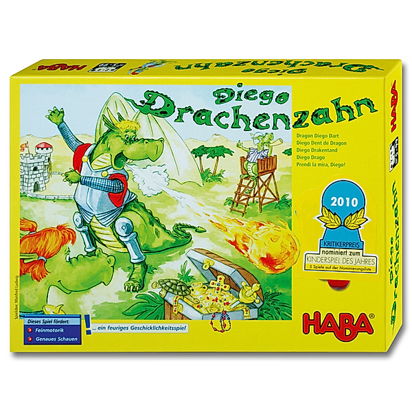 HABA HABA Diego Drachenzahn, Kinderspiel des Jahres 2010!