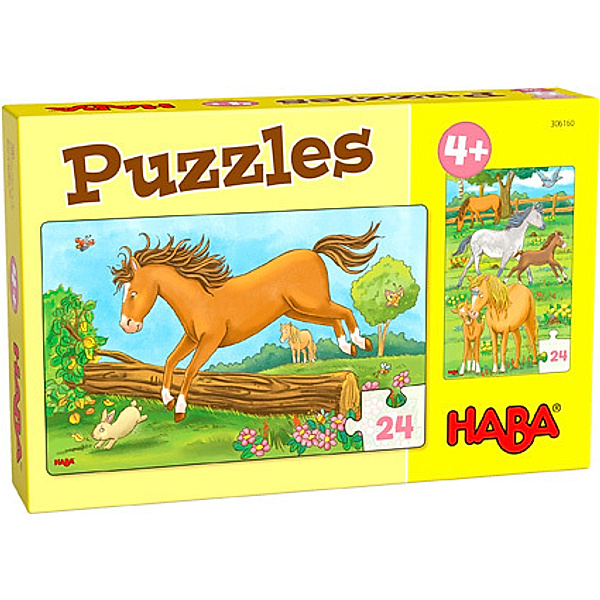 HABA HABA - Puzzles Pferde (Kinderpuzzle)