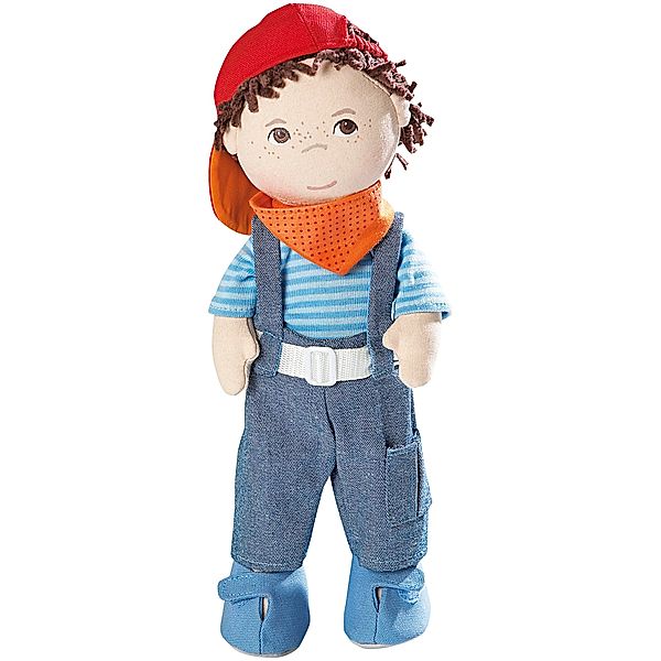 HABA Haba Stoffpuppe Matze mit Basecap, 30 cm