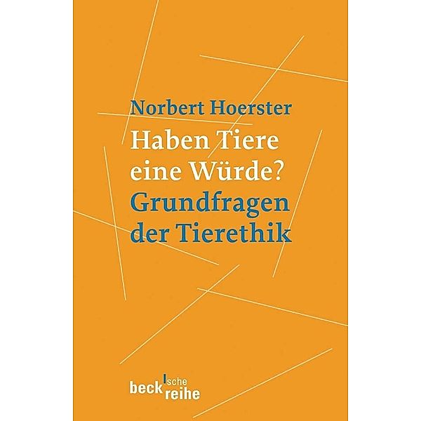 Haben Tiere eine Würde?, Norbert Hoerster