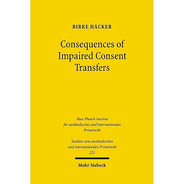 Häcker, B: Consequences of Impaired Consent Transfers, Birke Häcker