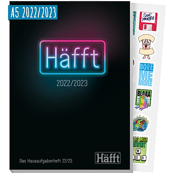 Häfft 22/23 - Das Hausaufgabenheft! [Neon Black]