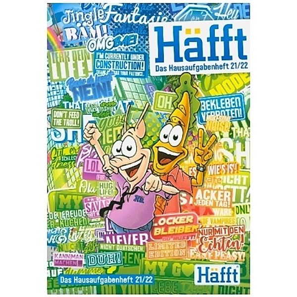 Häfft - Das Hausaufgabenheft! 2021/2022 A5 Motiv Stickermania