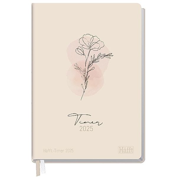 Häfft-Timer 2025 A5 - Jugendkalender [Dainty Flower] EM