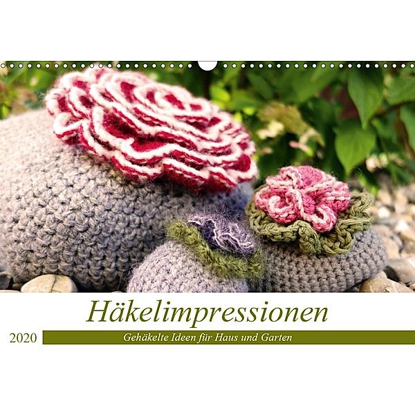 Häkelimpressionen - Gehäkelte Ideen für Haus und Garten (Wandkalender 2020 DIN A3 quer), Inge Przewlocki