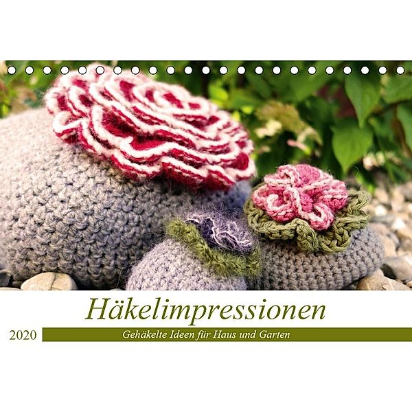 Häkelimpressionen - Gehäkelte Ideen für Haus und Garten (Tischkalender 2020 DIN A5 quer), Inge Przewlocki