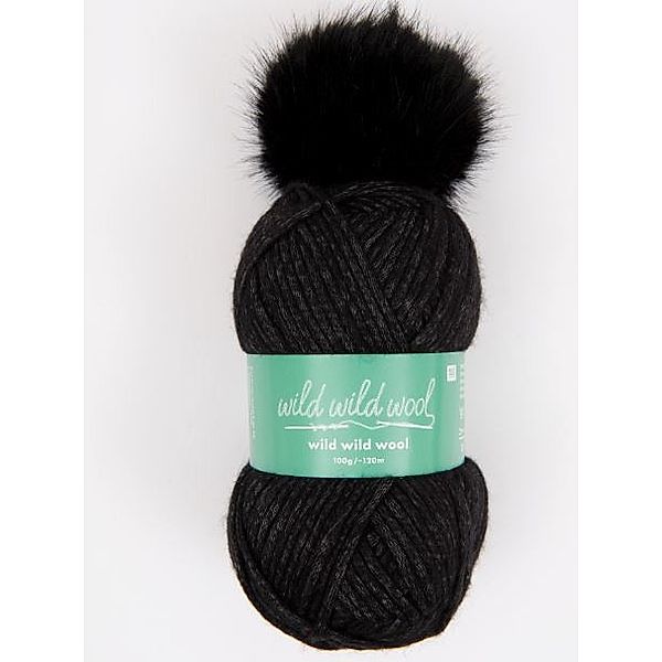 Häkelset Mütze Superchunky Schwarz