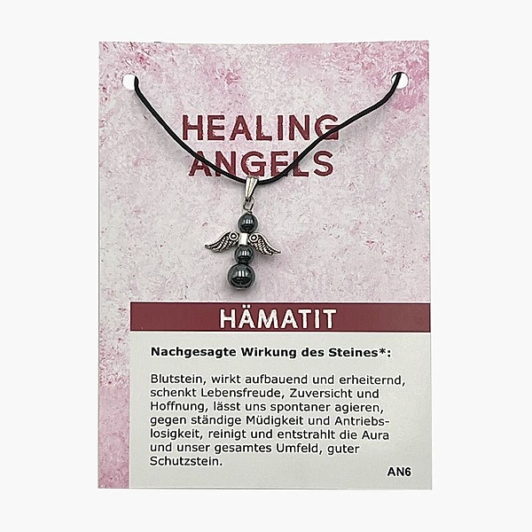 Hämatitt Minicard Healing Angels