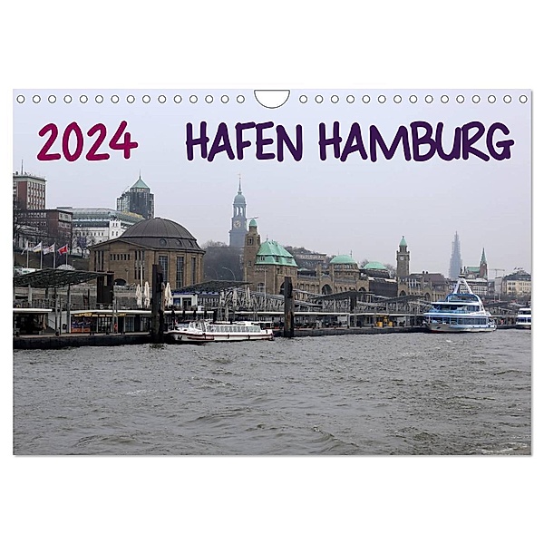 Hafen Hamburg 2024 (Wandkalender 2024 DIN A4 quer), CALVENDO Monatskalender, Markus Dorn
