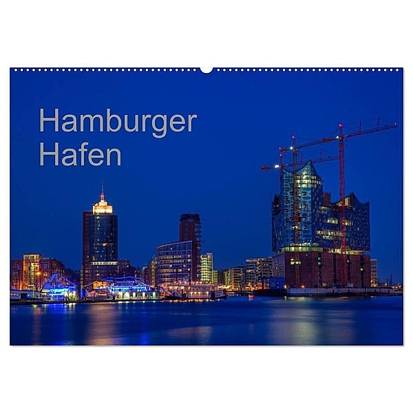 Hafen Hamburg (Wandkalender 2024 DIN A2 quer), CALVENDO Monatskalender, Helmut Gulbins