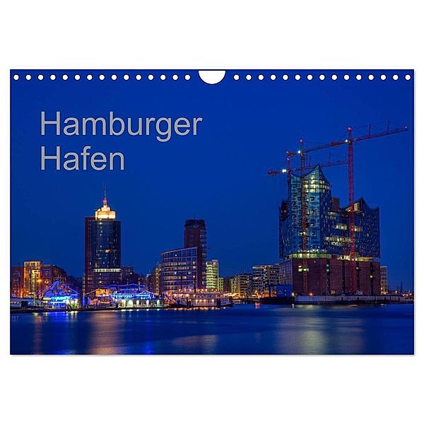 Hafen Hamburg (Wandkalender 2024 DIN A4 quer), CALVENDO Monatskalender, Helmut Gulbins