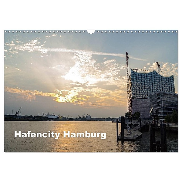 Hafencity Hamburg - die Perspektive (Wandkalender 2024 DIN A3 quer), CALVENDO Monatskalender, Eberhard Kaum