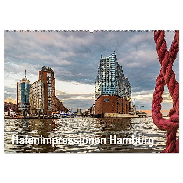 Hafenimpressionen Hamburg 2024 (Wandkalender 2024 DIN A2 quer), CALVENDO Monatskalender, Lutz Jäck