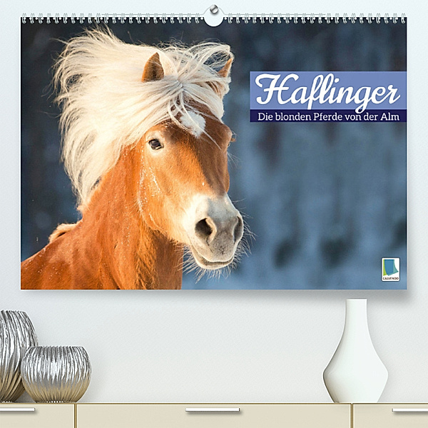 Haflinger: Die blonden Pferde von der Alm (Premium, hochwertiger DIN A2 Wandkalender 2023, Kunstdruck in Hochglanz), Calvendo