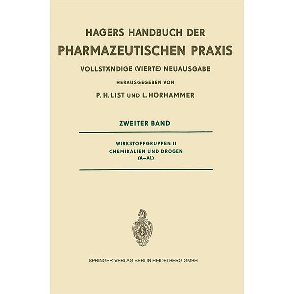 Hagers Handbuch der Pharmazeutischen Praxis, Hans Hermann Julius Hager, Walther Kern, Paul Heinz List, Hermann Josef Roth