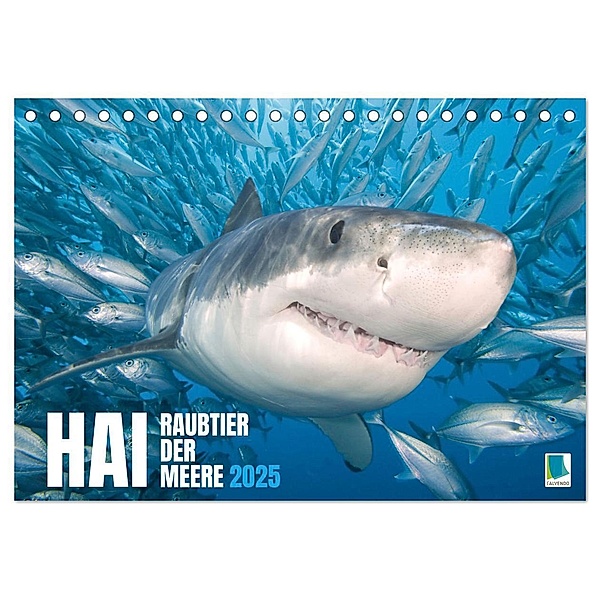 Hai: Raubtier der Meere (Tischkalender 2025 DIN A5 quer), CALVENDO Monatskalender, Calvendo