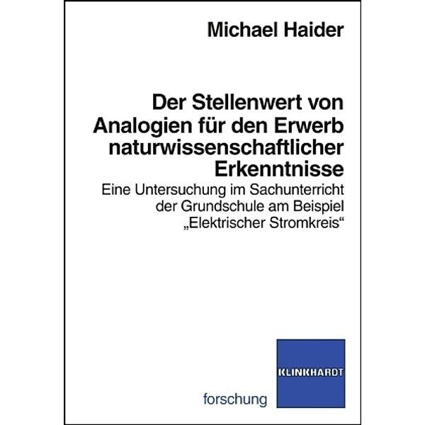 Haider, M: Stellenwert von Analogien für den Erwerb, Michael Haider