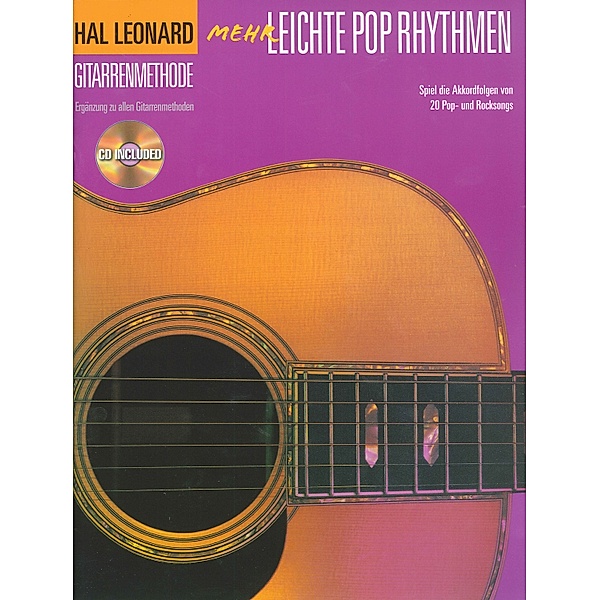 Hal Leonard Gitarrenmethode - Mehr leichte Pop Rhythmen, m. Audio-CD