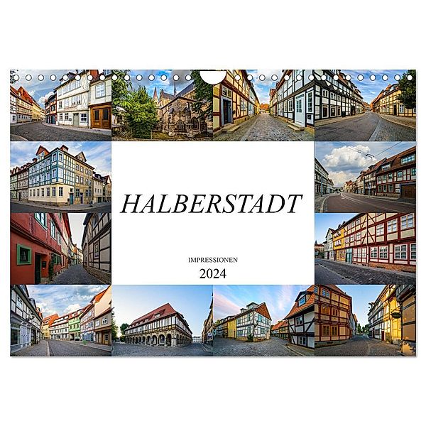 Halberstadt Impressionen (Wandkalender 2024 DIN A4 quer), CALVENDO Monatskalender, Dirk Meutzner