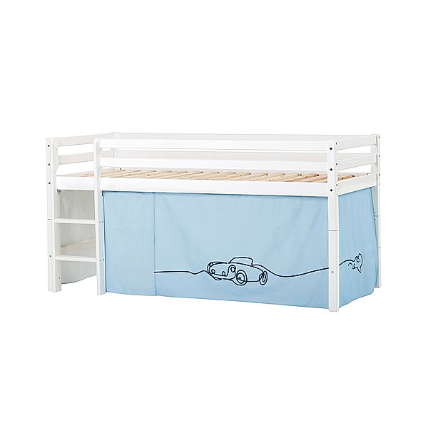 hoppekids Halbhochbett BUNDLE ECO DREAM I 90 x 200 cm (Farbe: Cars)