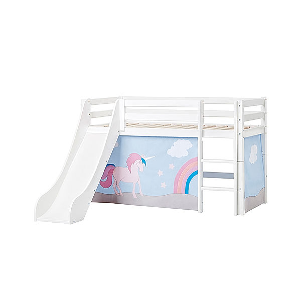 hoppekids Halbhochbett BUNDLE ECO DREAM IV 70 x 160 cm (Farbe: Unicorn)